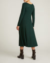Woman wearing Cora Divine Jersey Dress - Forest Green from Universal Standard