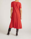 Serena Boatneck Divine Jersey Dress - Lipstick | Plus Size & Straight Size Women's Fashion | Universal Standard
