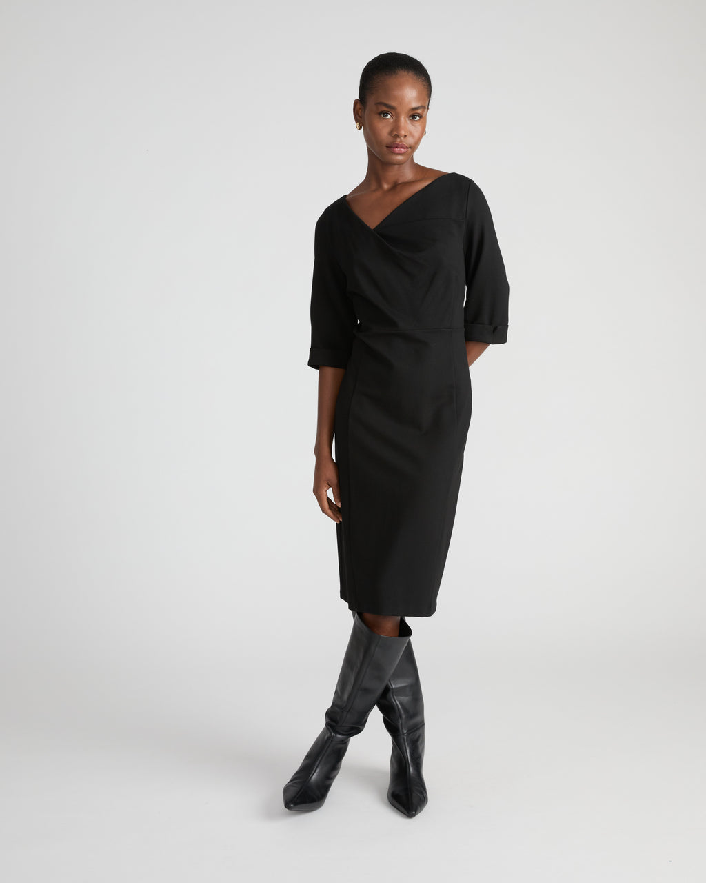 Lando Sculpted Ponte Dress