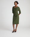 Lando Sculpted Ponte Dress - Kombu Green | Plus Size & Straight Size Women's Fashion | Universal Standard