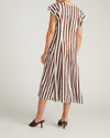 Victoria Linen Blend Dress - Peppercorn Stripe | Plus Size & Straight Size Women's Fashion | Universal Standard