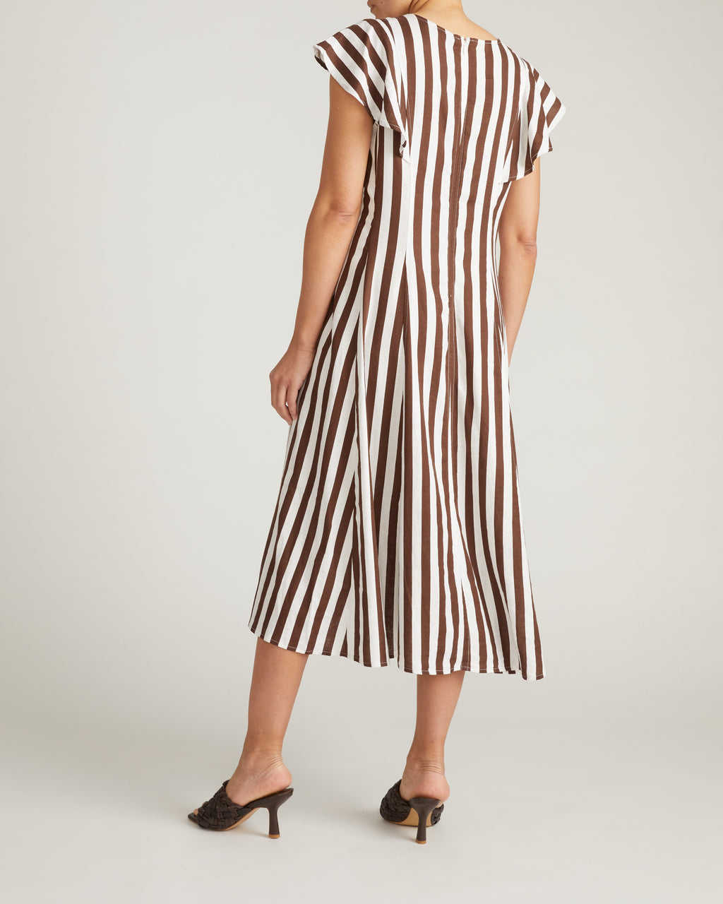 chinese dress ladies Bayside Striped Linen Dress main image 0