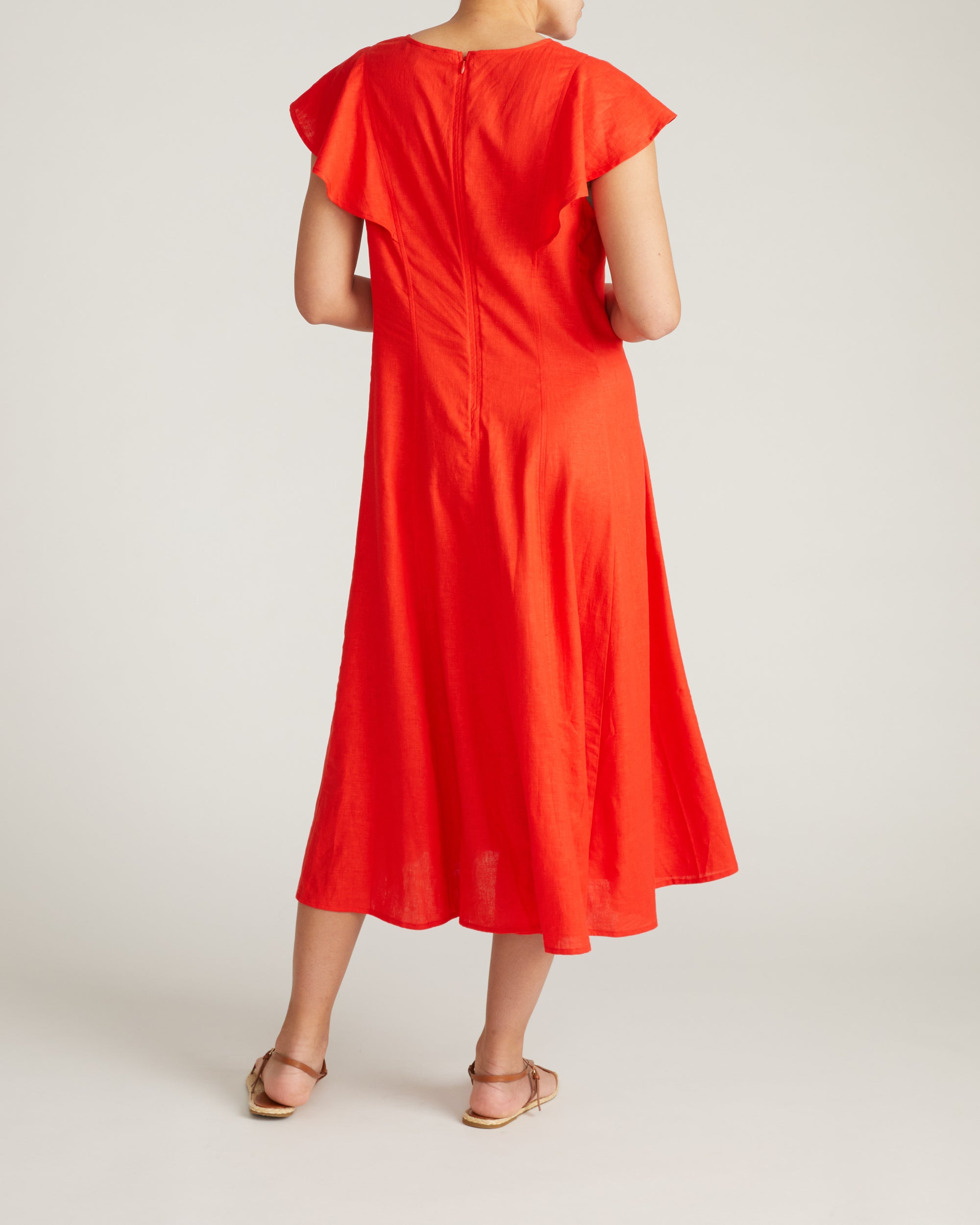 knee length dresses for ladies Natural Linen Dress | Made in USA main image 1