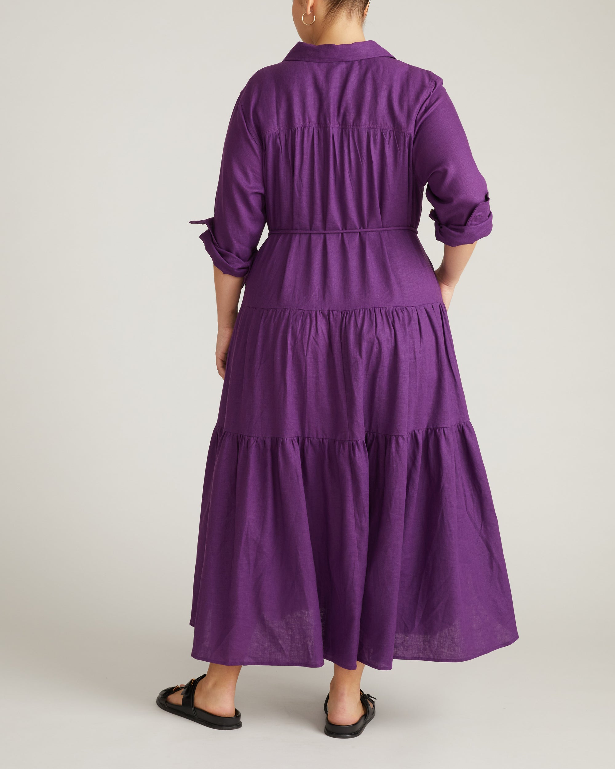 Alix Linen Shirtdress - Dreamy Purple Universal Standard Alix Linen Shirtdress - Dreamy Purple Universal Standard