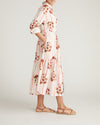 Alix Linen Blend Shirtdress - Wild Flower Bouquet Print on Stripes | Plus Size & Straight Size Women's Fashion | Universal Standard