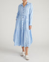 Alix Embroidered Linen Shirtdress - Cielo Blue | Plus Size & Straight Size Women's Fashion | Universal Standard