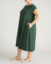 Capri Divine Jersey Flared Dress - Conifer | Plus Size & Straight Size Women's Fashion | Universal Standard
