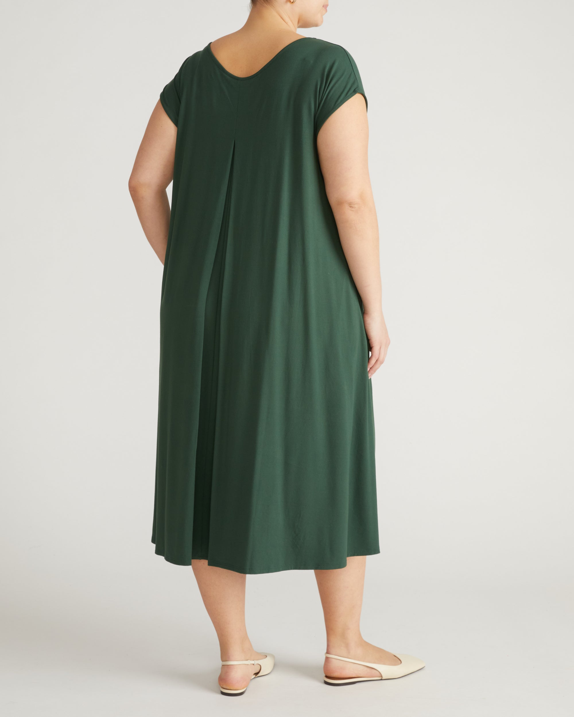 Capri Divine Jersey Flared Dress - Conifer Universal Standard Capri Divine Jersey Flared Dress - Conifer Universal Standard