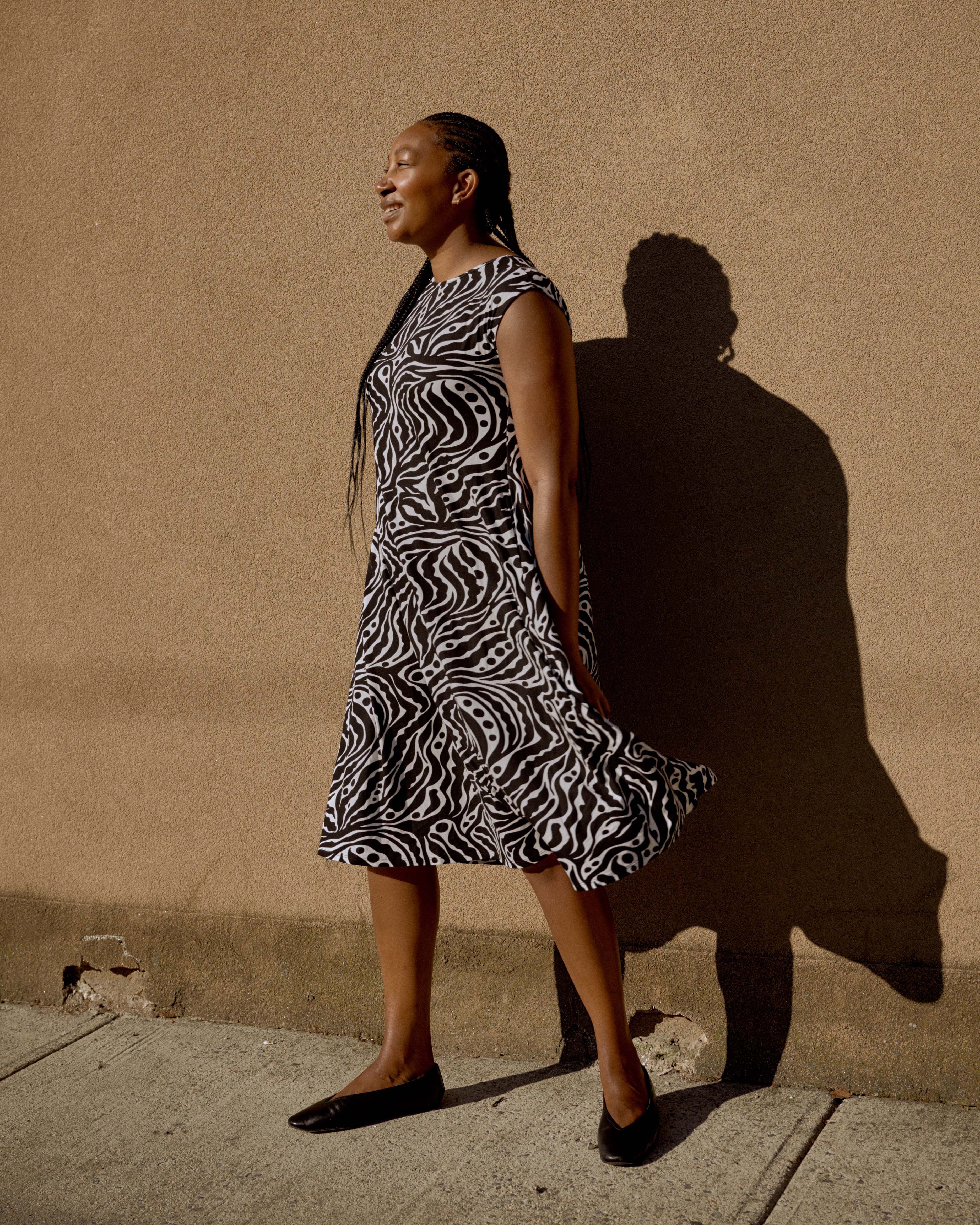 Capri Divine Jersey Flared Dress - Black Bosco Print – Universal