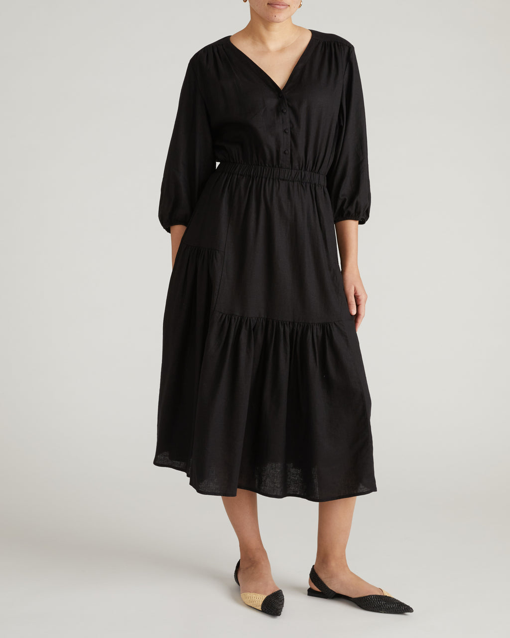 Sorrento Linen Midi Dress