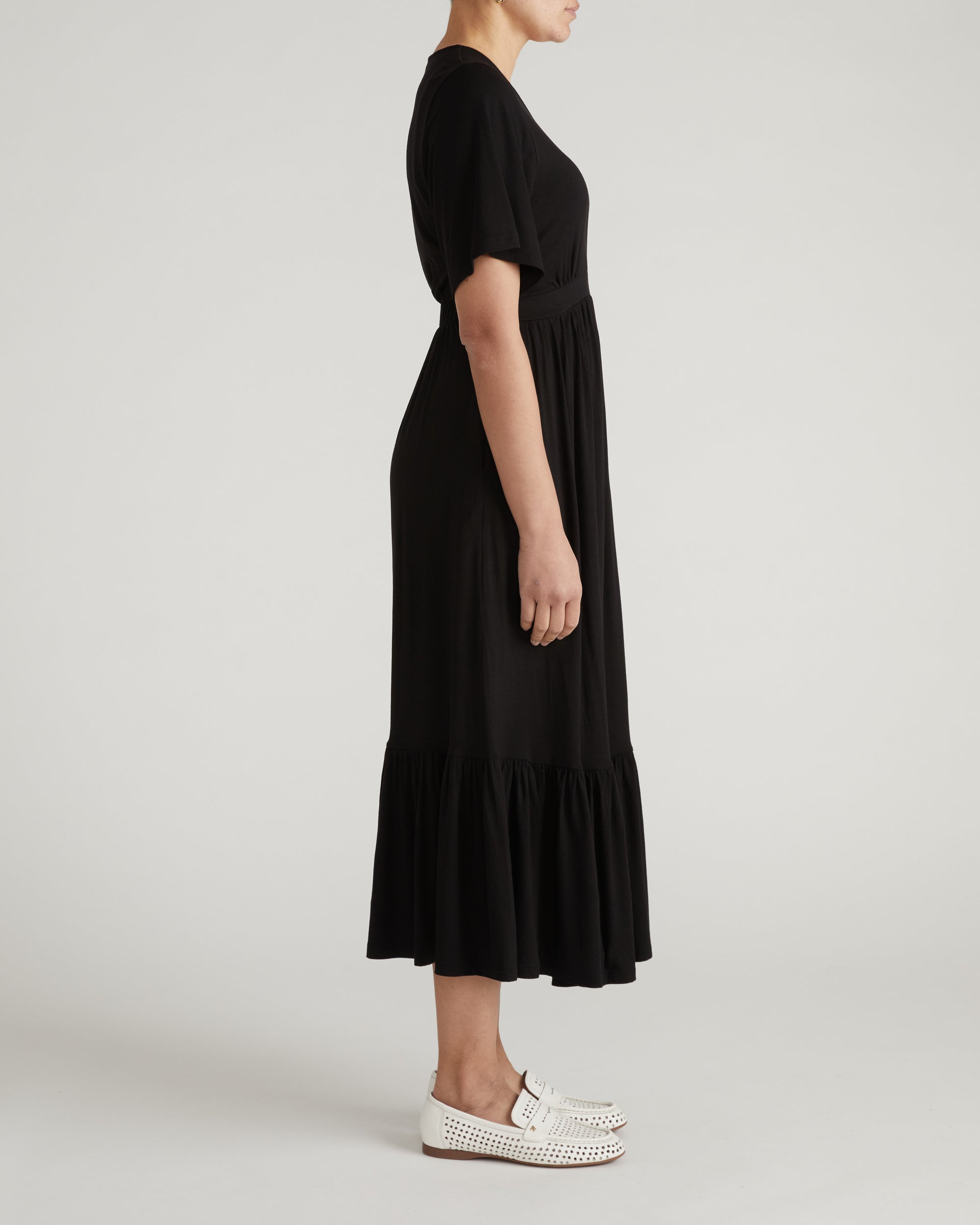 Ravello Liquid Jersey Dress - Black | Plus Size & Straight Size Women's Fashion | Universal Standard