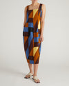 Saulay Square Neck Linen Midi Dress - Beach Ombra Print | Plus Size & Straight Size Women's Fashion | Universal Standard