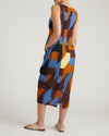 Saulay Square Neck Linen Midi Dress - Beach Ombra Print | Plus Size & Straight Size Women's Fashion | Universal Standard