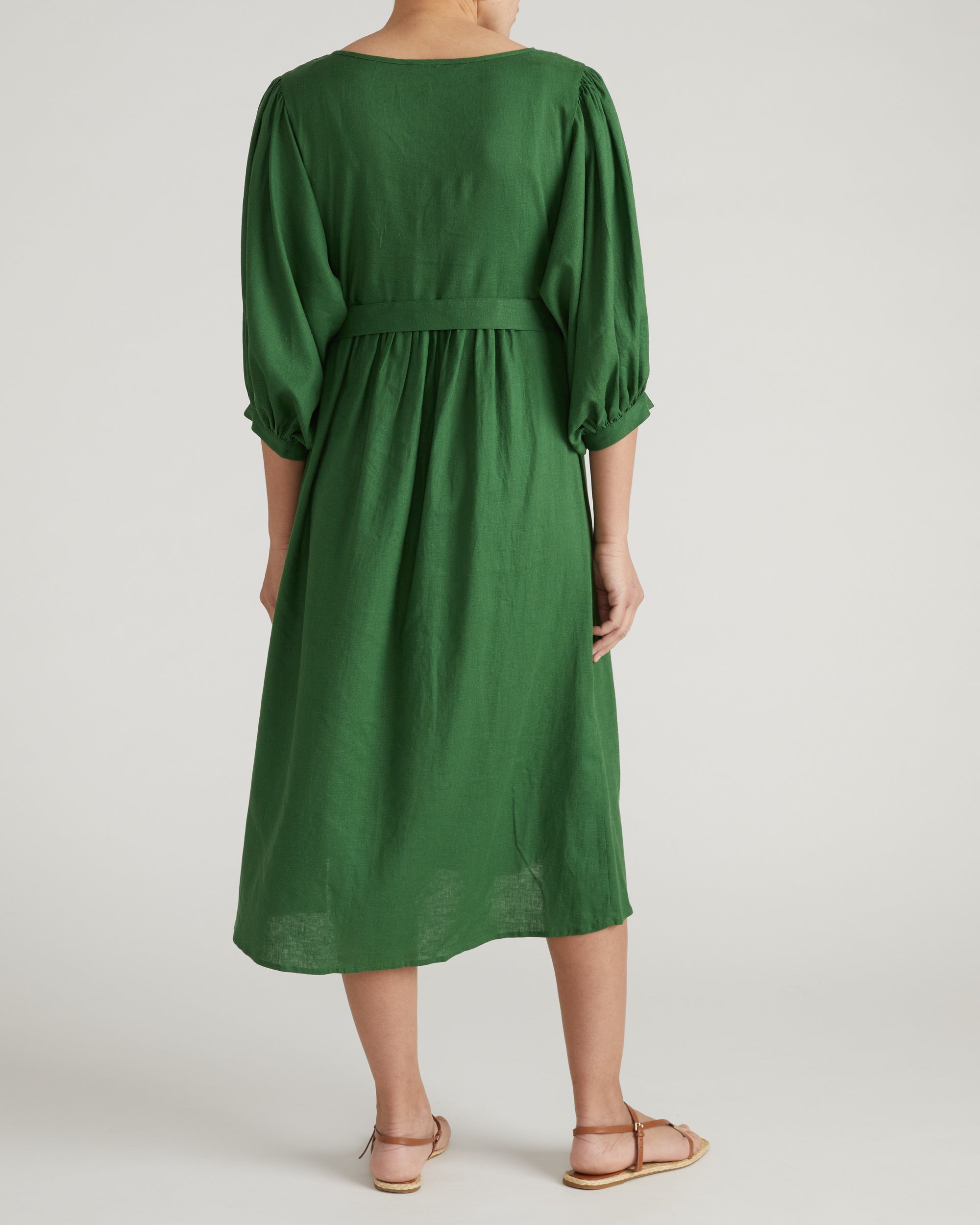Amparo Linen Blend Dress - Jardin | Plus Size & Straight Size Women's Fashion | Universal Standard