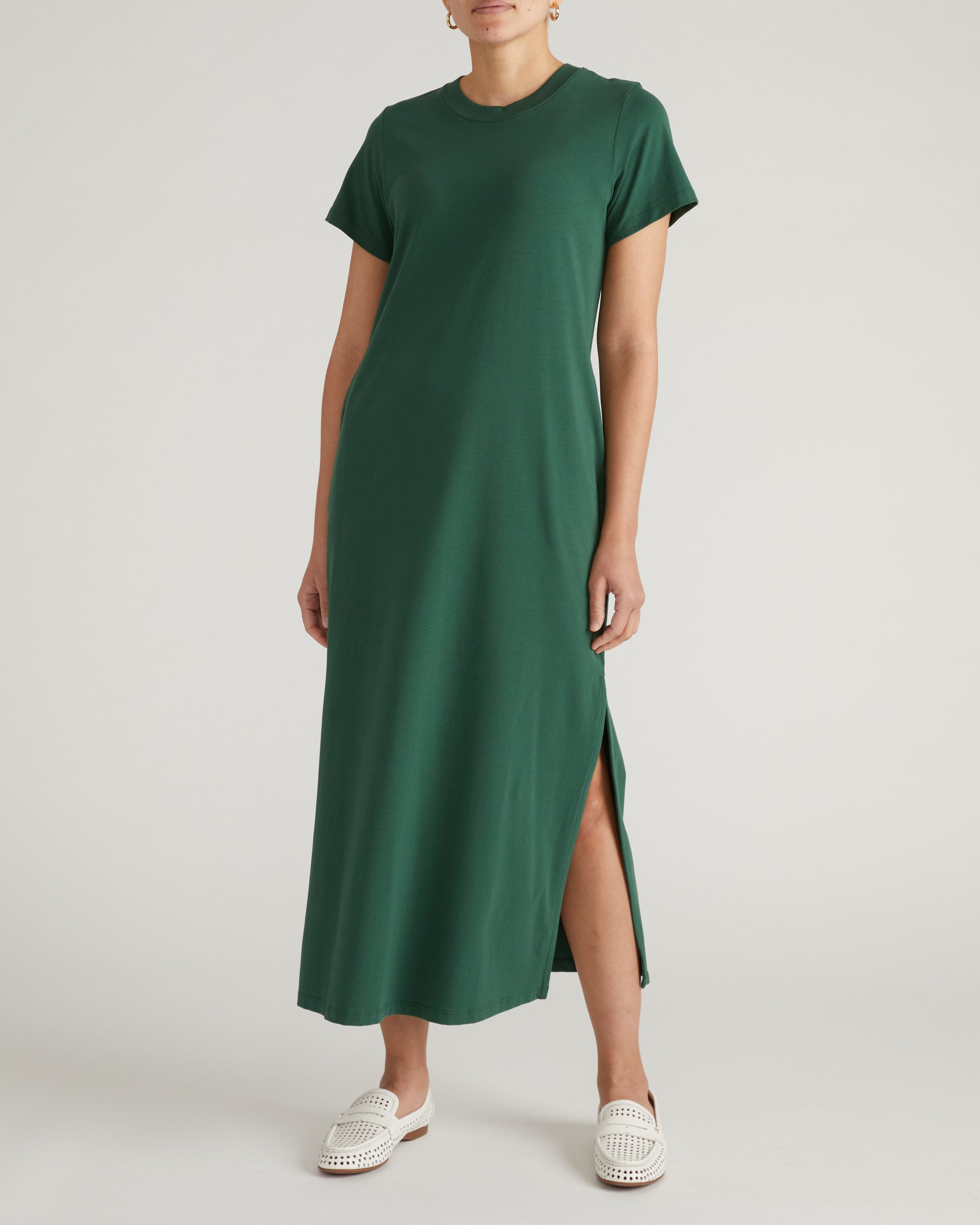 Halie Maxi T-Shirt Dress - Conifer Universal Standard Halie Maxi T-Shirt Dress - Conifer Universal Standard