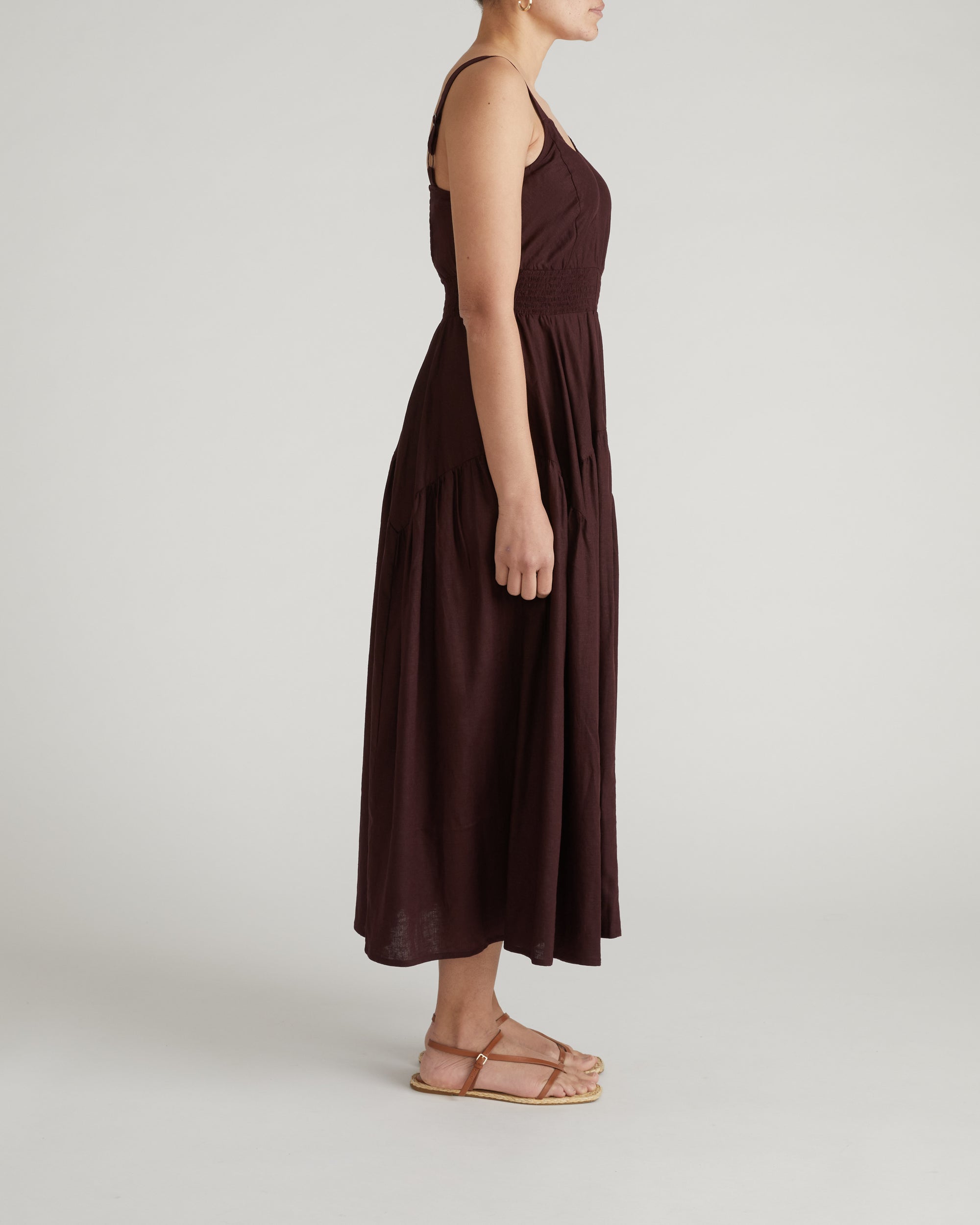 Ruby Smocked Linen Blend Sundress - Brulee | Plus Size & Straight Size Women's Fashion | Universal Standard