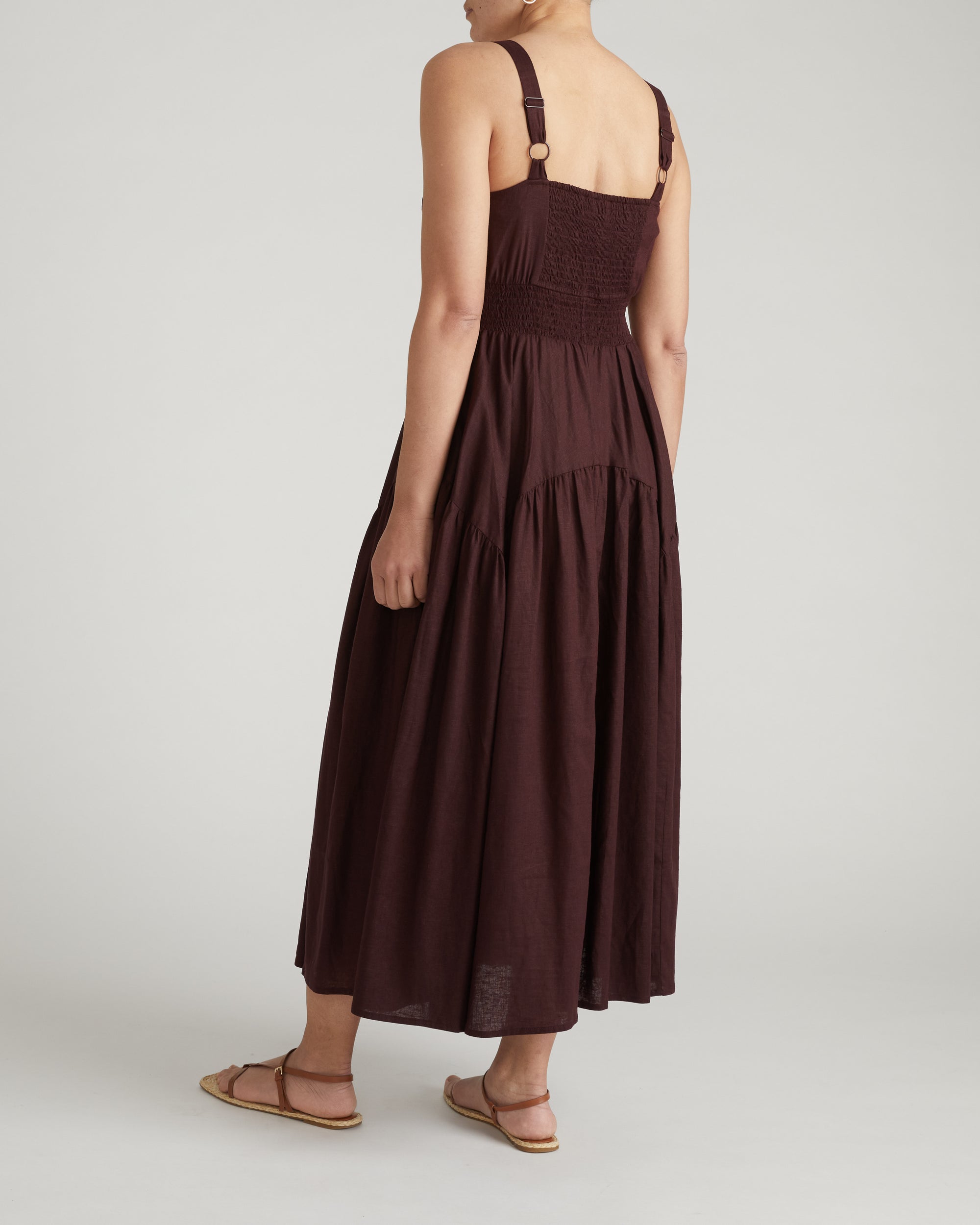 Ruby Smocked Linen Blend Sundress - Brulee | Plus Size & Straight Size Women's Fashion | Universal Standard