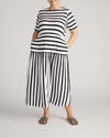 Thea Divine Jersey Midi Dress - Black/White Stripe | Plus Size & Straight Size Women's Fashion | Universal Standard