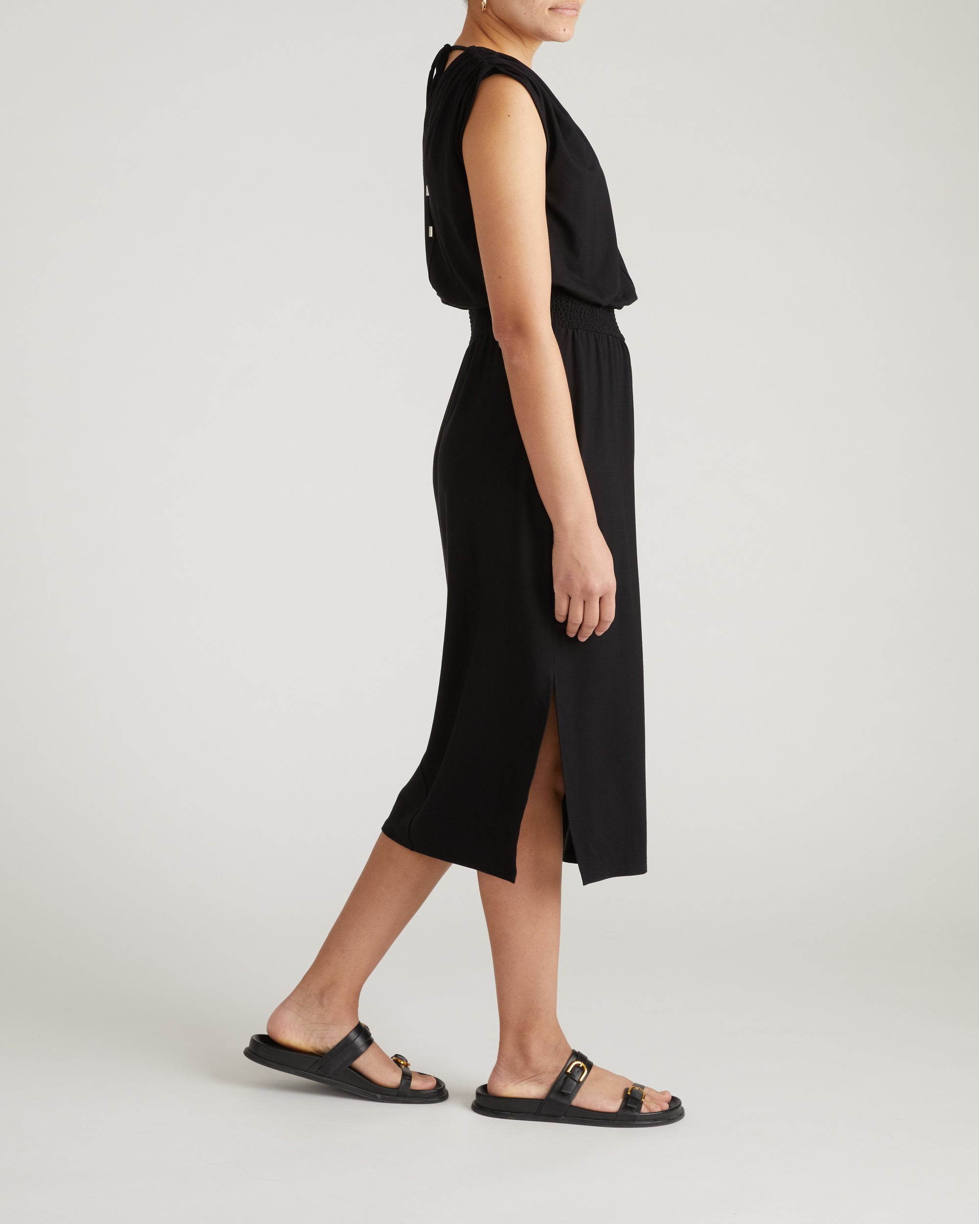 Tish Divine Jersey Kaftan - Black  Universal Standard