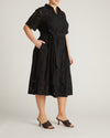 Tina Cotton Poplin Shirtdress - Black | Plus Size & Straight Size Women's Fashion | Universal Standard