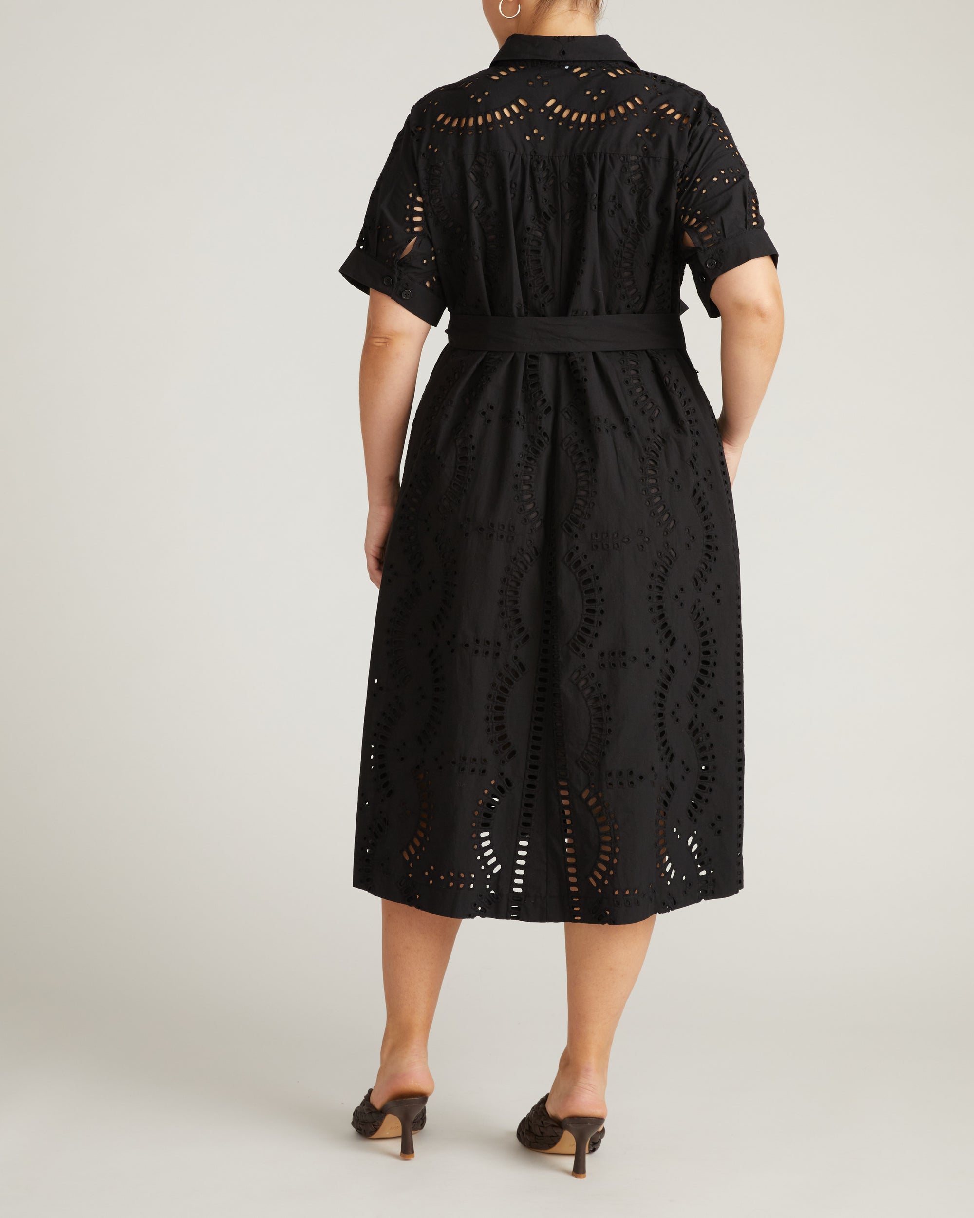 Tina Cotton Poplin Shirtdress - Black | Plus Size & Straight Size Women's Fashion | Universal Standard
