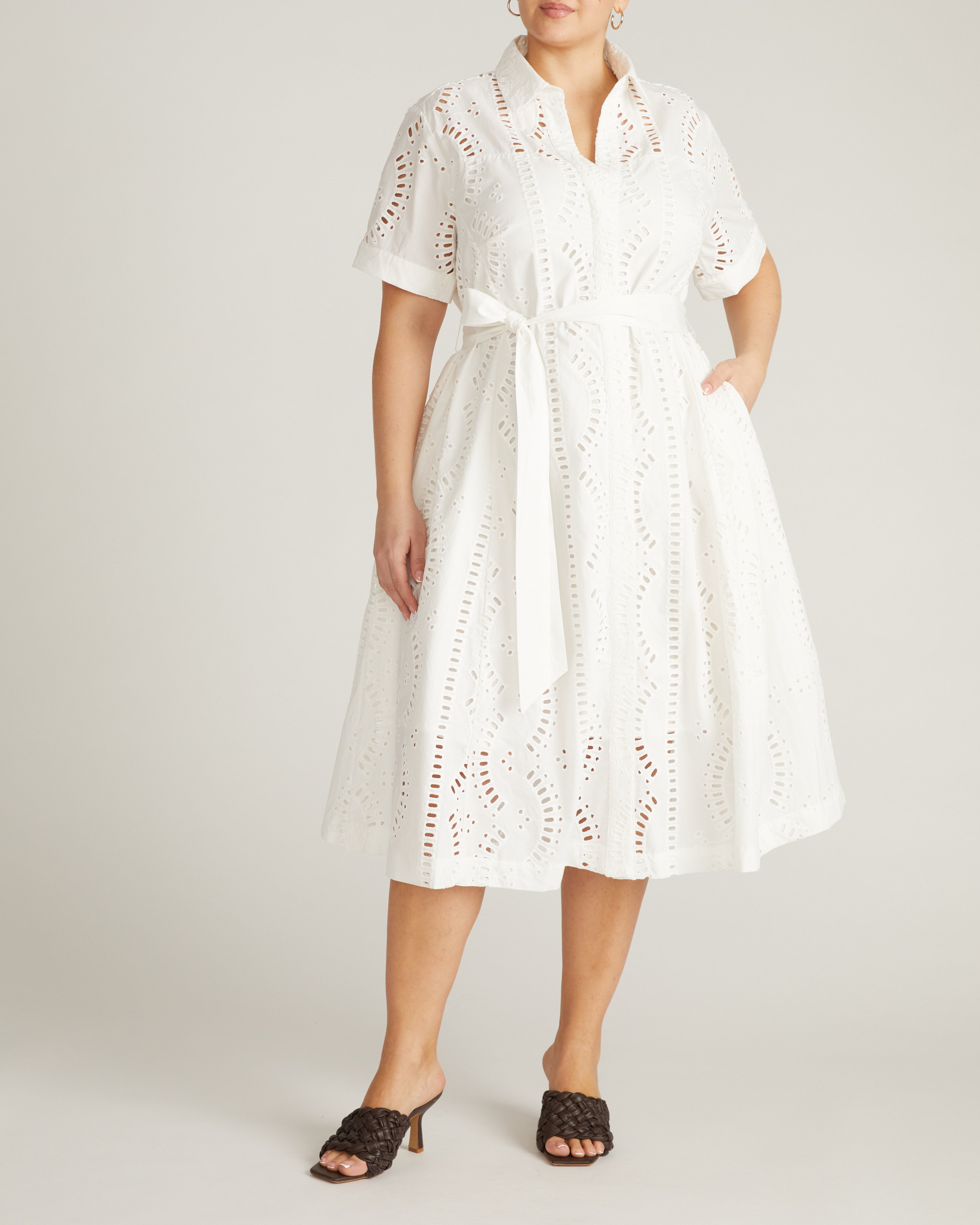 Tina Cotton Poplin Shirtdress - White – Universal Standard