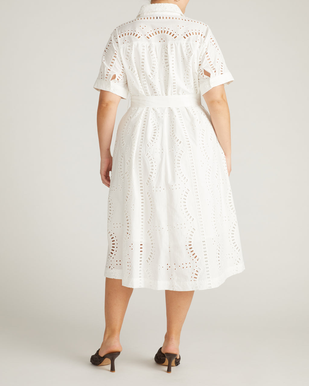 shirt dress cotton Tina Cotton Poplin Shirtdress - / White- SizeS