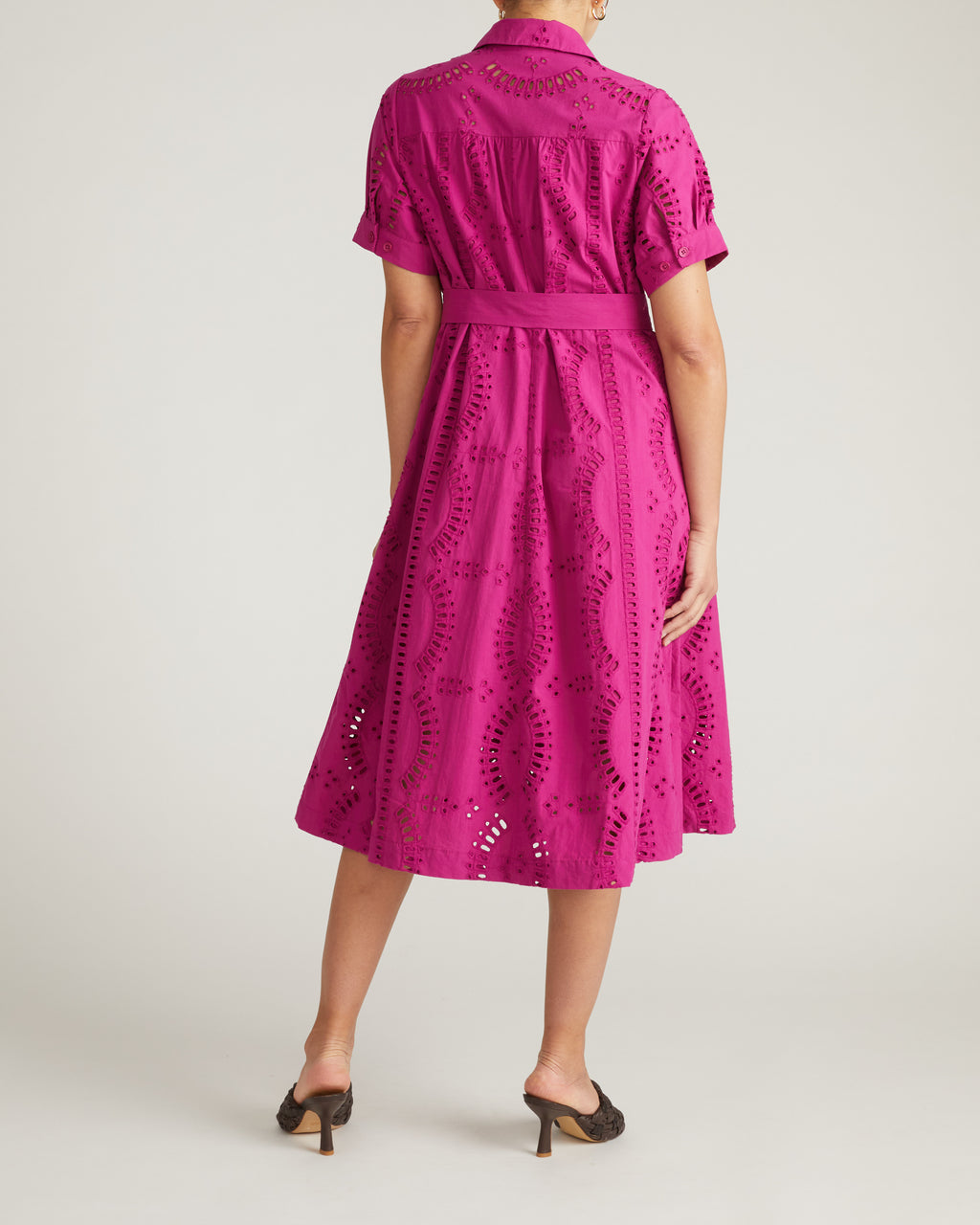 Tina Cotton Poplin Shirtdress - / Hyper Pink- Size3XL - by Universal Standard