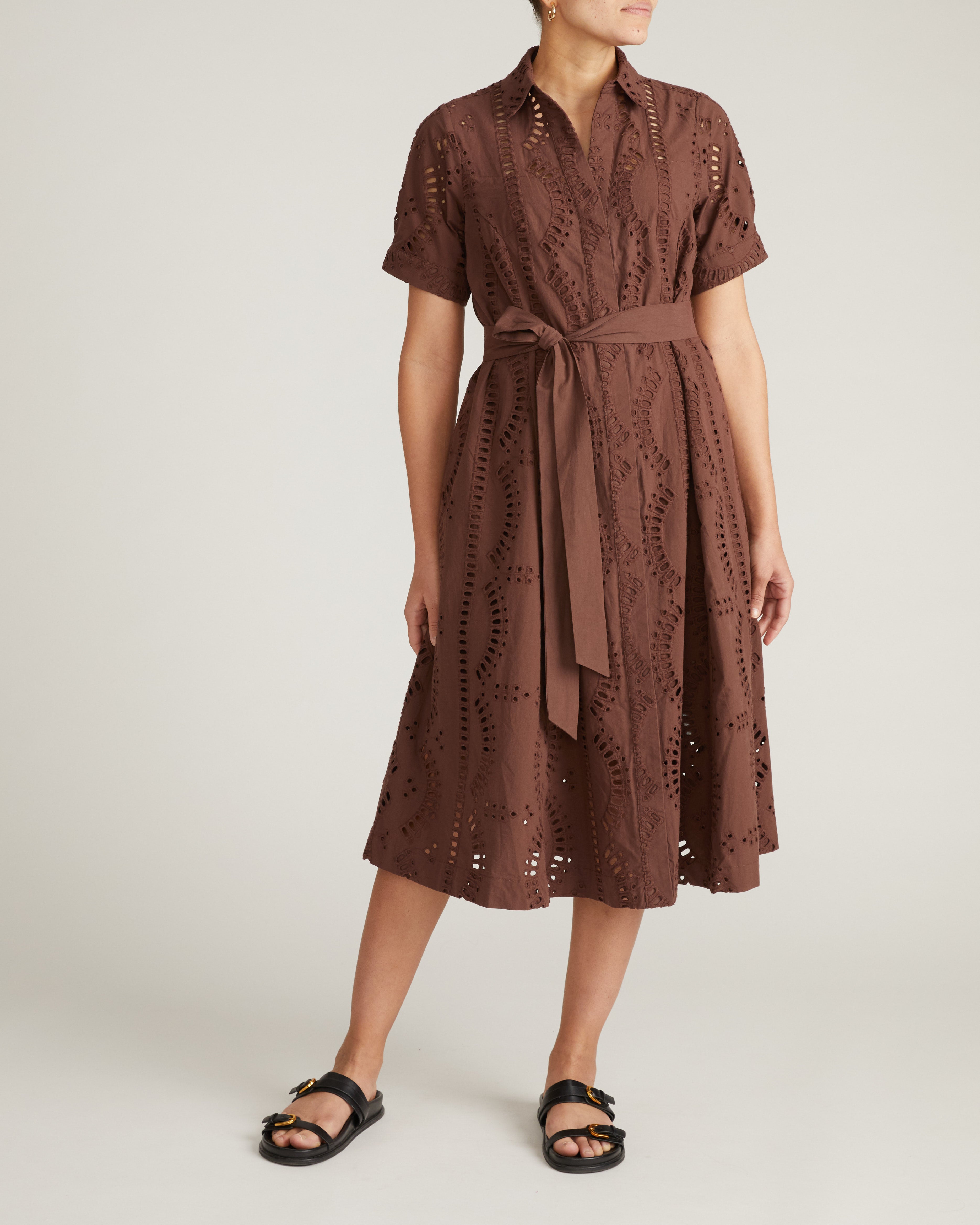 Tina Cotton Poplin Shirtdress - Peppercorn – Universal Standard