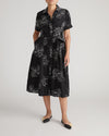 Tina Stretch Poplin Shirtdress - Hibiscus Embroidery | Plus Size & Straight Size Women's Fashion | Universal Standard