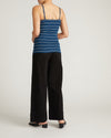 Cloud Rib Camisole - Teal/White Microstripe | Plus Size & Straight Size Women's Fashion | Universal Standard