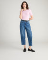 Cloud Rib Short Sleeve Crew Neck Tee - Pink Dreams | Plus Size & Straight Size Women's Fashion | Universal Standard