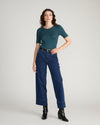 Cloud Rib Short Sleeve Crew Neck Tee - Deep Sea