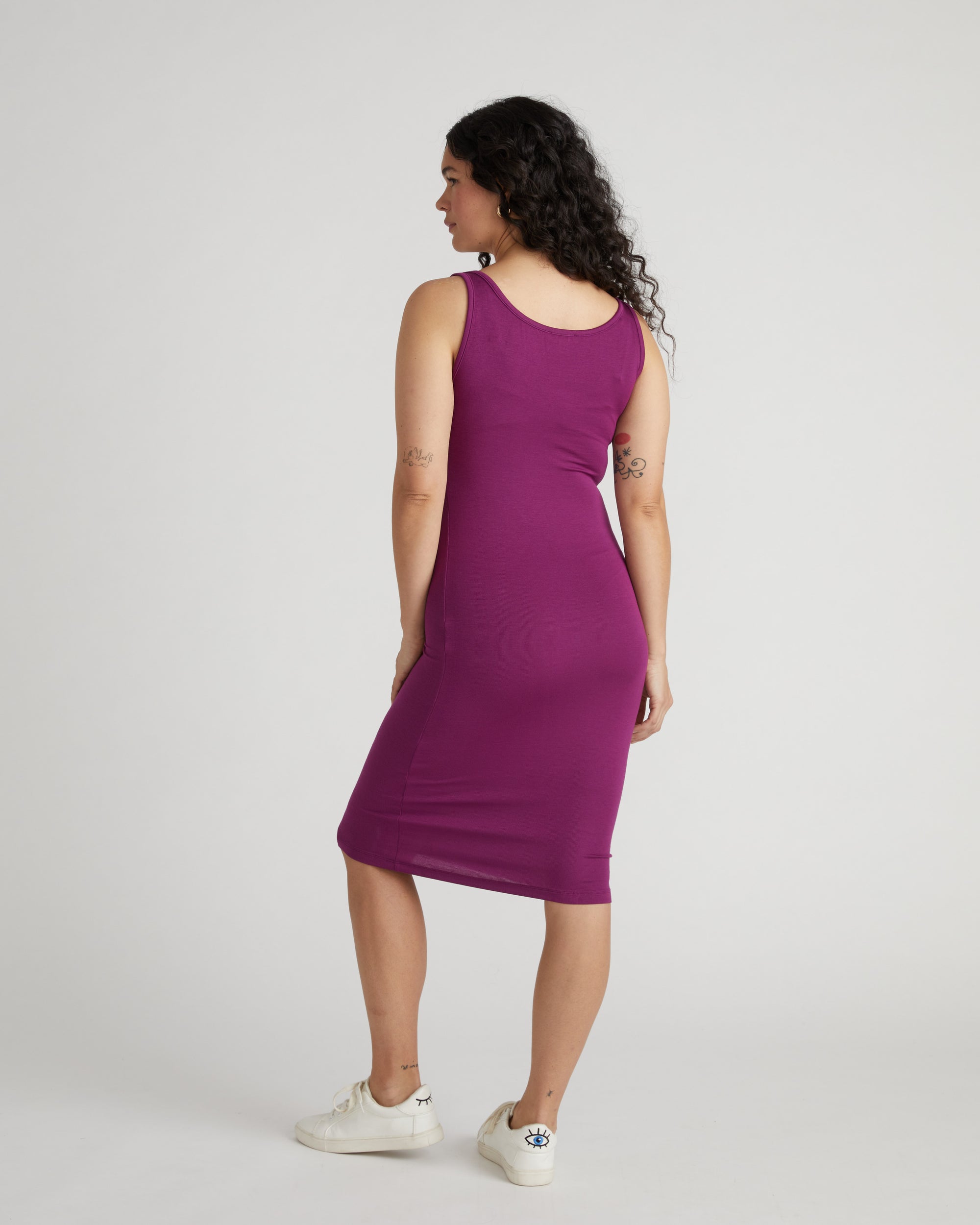 Foundation Tank Dress - Goji Berry