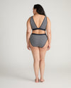 UltimateS Mid Rise Bikini - Fine Stripe in Navy/White