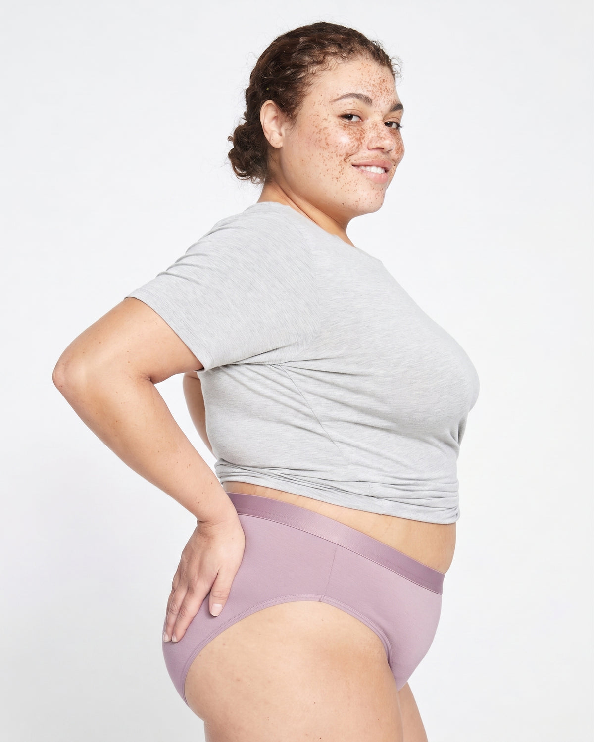 UltimateS Mid Rise Bikini - Pink Dreams | Plus Size & Straight Size Women's Fashion | Universal Standard