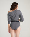 UltimateS High Rise Brief - Fine Stripe in Navy/White