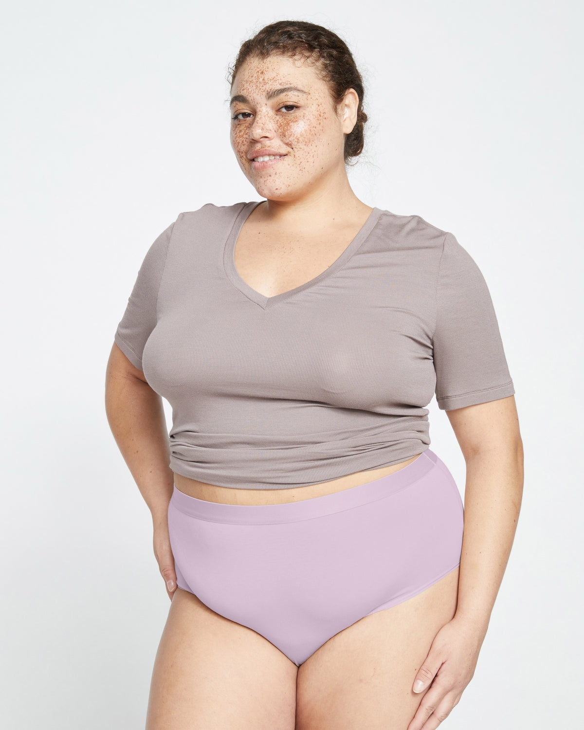 UltimateS High Rise Brief - Pink Dreams | Plus Size & Straight Size Women's Fashion | Universal Standard
