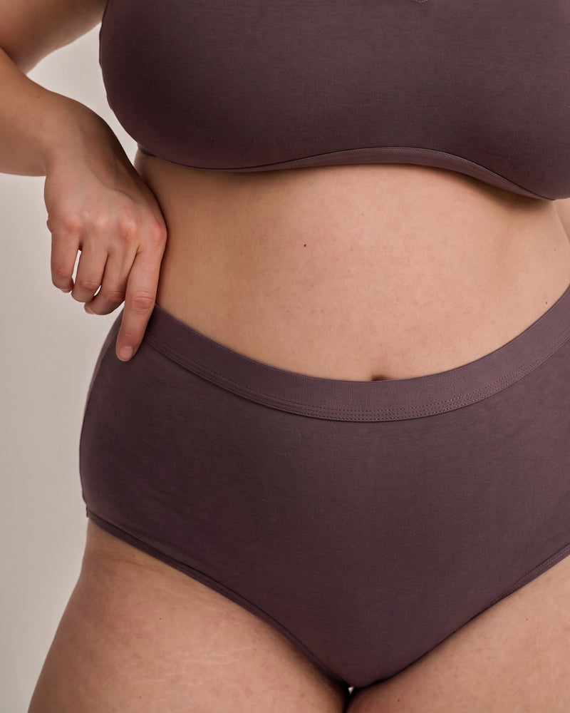 UltimateS High Rise Brief - Cassis | Plus Size & Straight Size Women's Fashion | Universal Standard