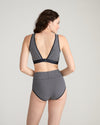UltimateS Full Coverage High Rise Brief - Fine Stripe in Navy/White