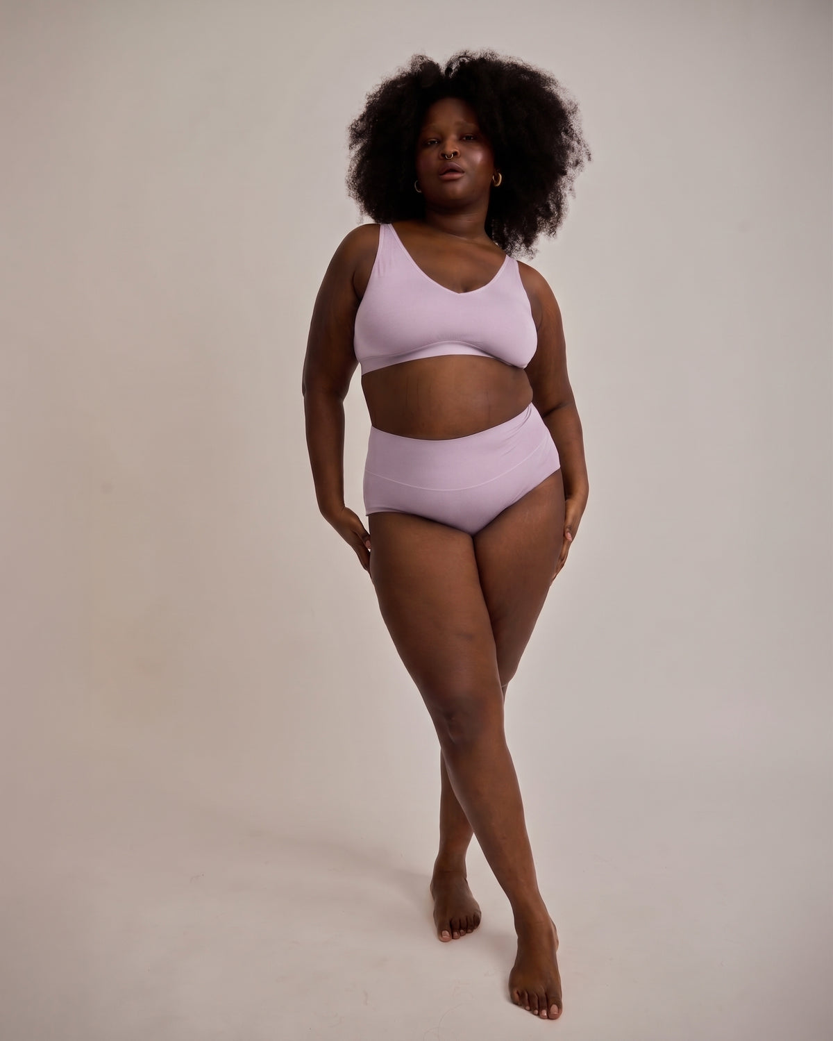 UltimateS Full Coverage High Rise Brief - Pink Dreams | Plus Size & Straight Size Women's Fashion | Universal Standard