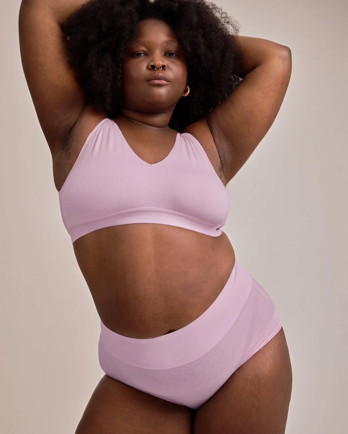 UltimateS Super Full Coverage High Rise Brief - Pink Dreams | Plus Size & Straight Size Women's Fashion | Universal Standard