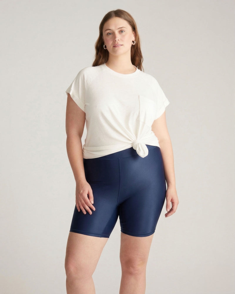 Barely-There Slip Shorts - Navy | Plus Size & Straight Size Women's Fashion | Universal Standard