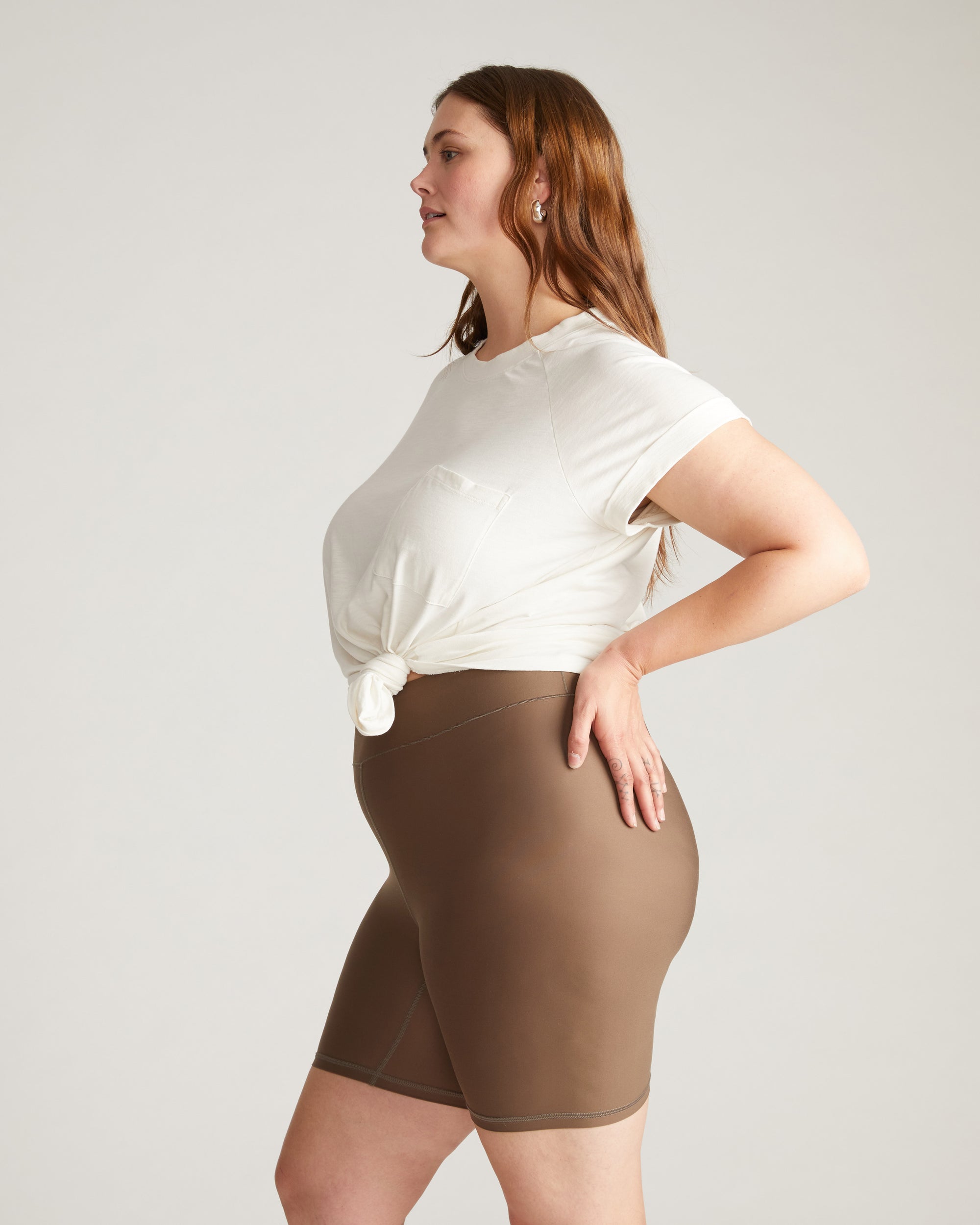 Barely-There Slip Shorts - Cocoa