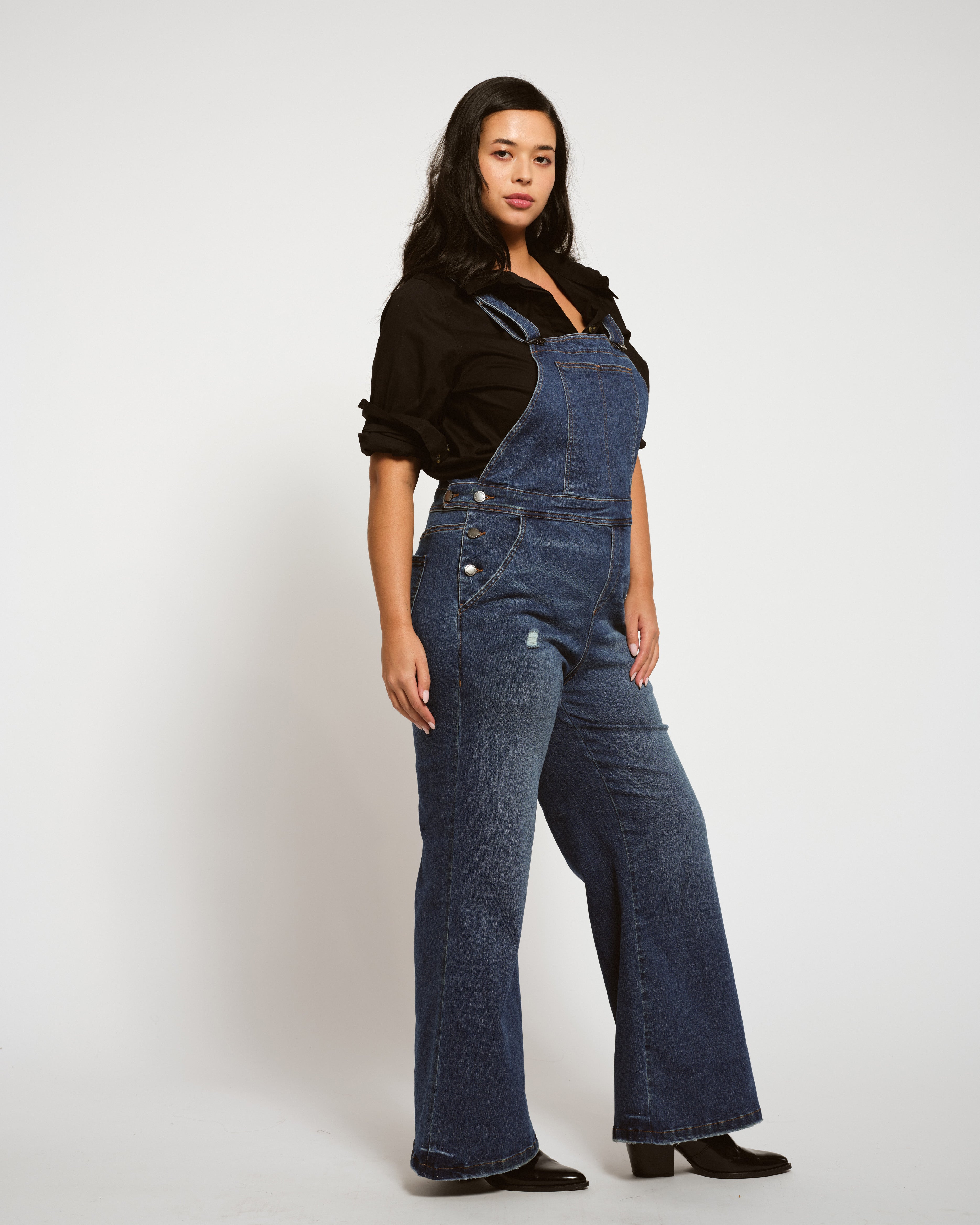 Casey Wide Leg Denim Overalls - Princeton Blue – Universal Standard