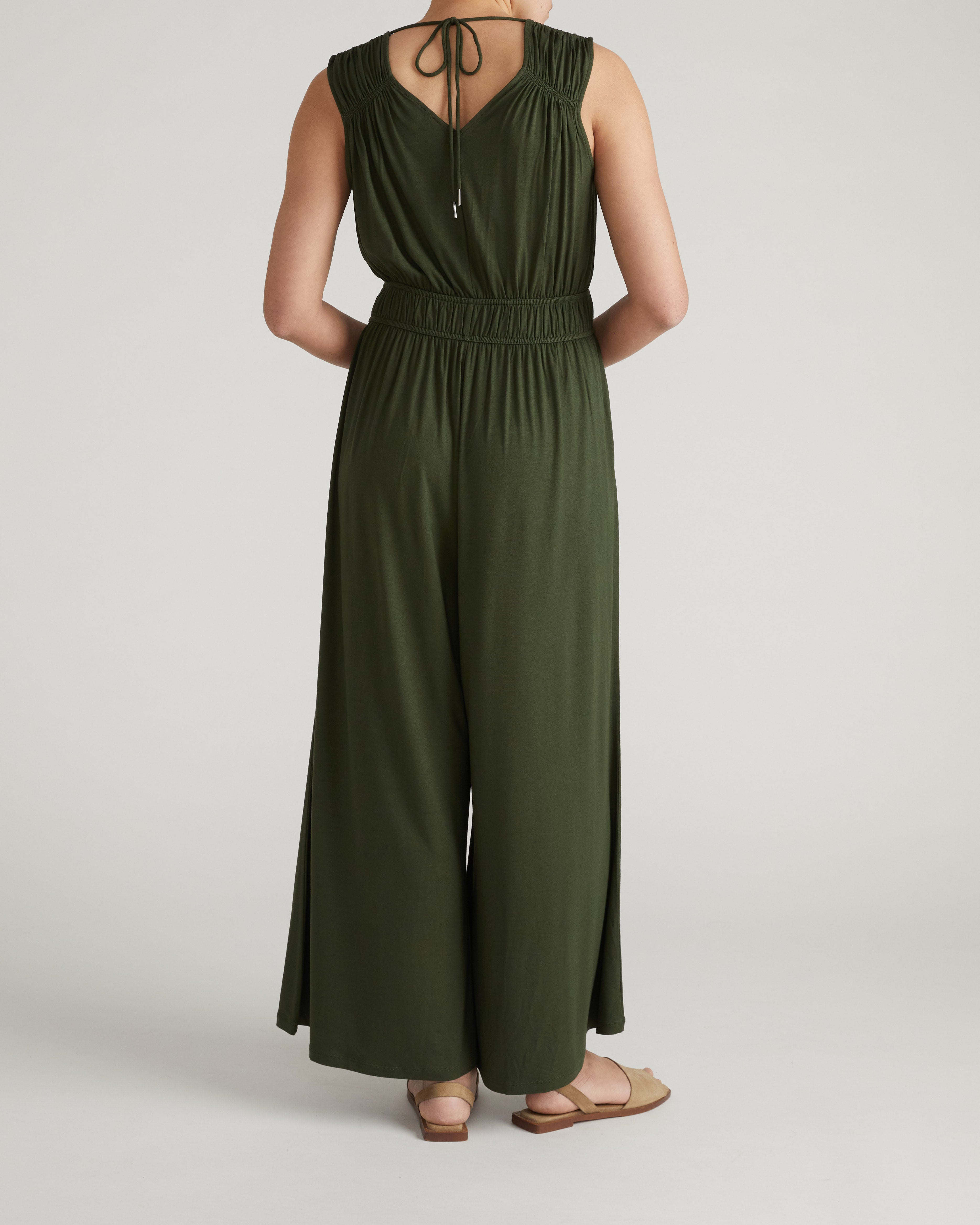 Zoey Liquid Jersey Jumpsuit - Coratina Green – Universal Standard