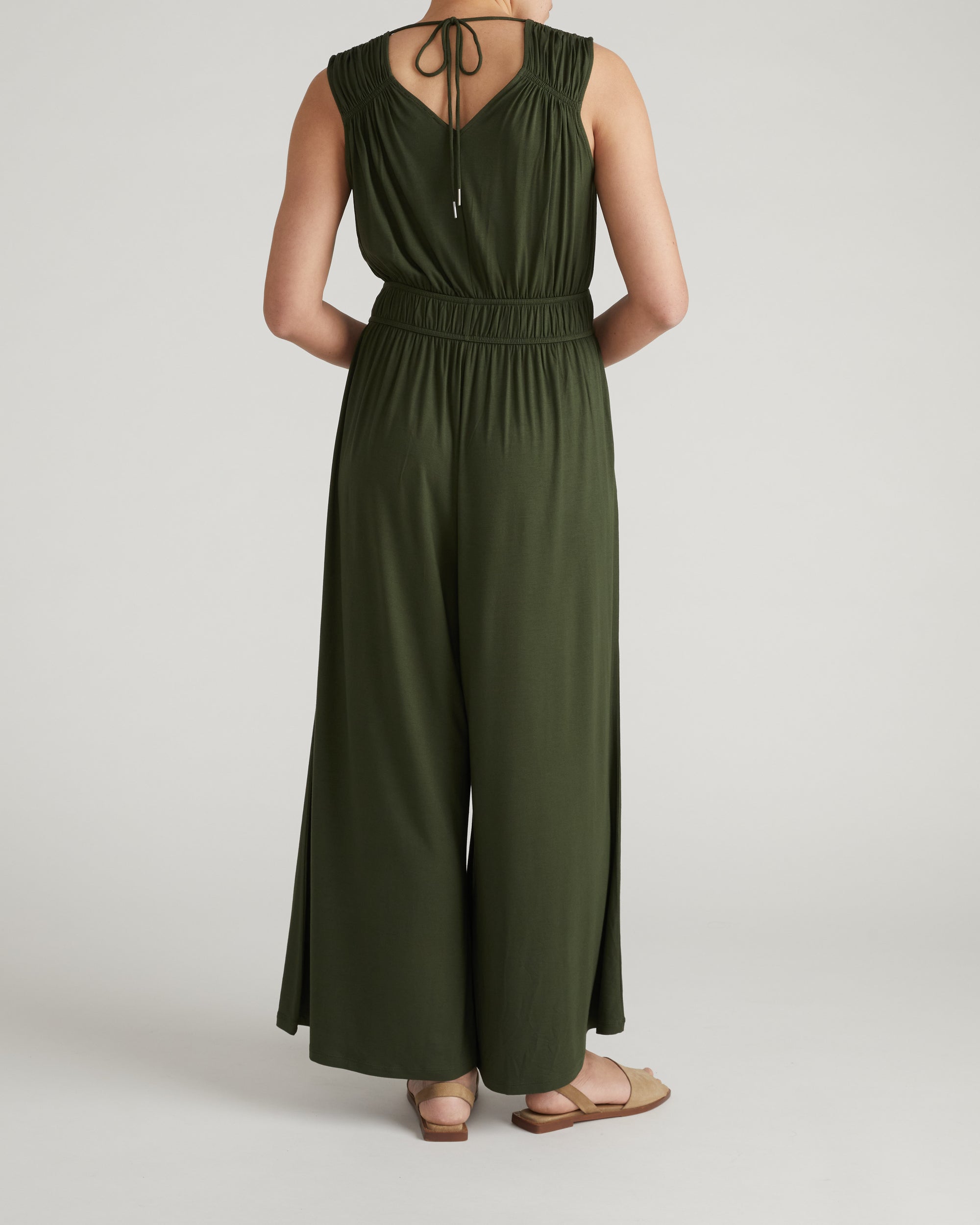 Zoey Liquid Jersey Jumpsuit - Coratina Green | Plus Size & Straight Size Women's Fashion | Universal Standard