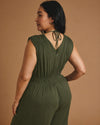 Zoey Liquid Jersey Jumpsuit - Coratina Green | Plus Size & Straight Size Women's Fashion | Universal Standard