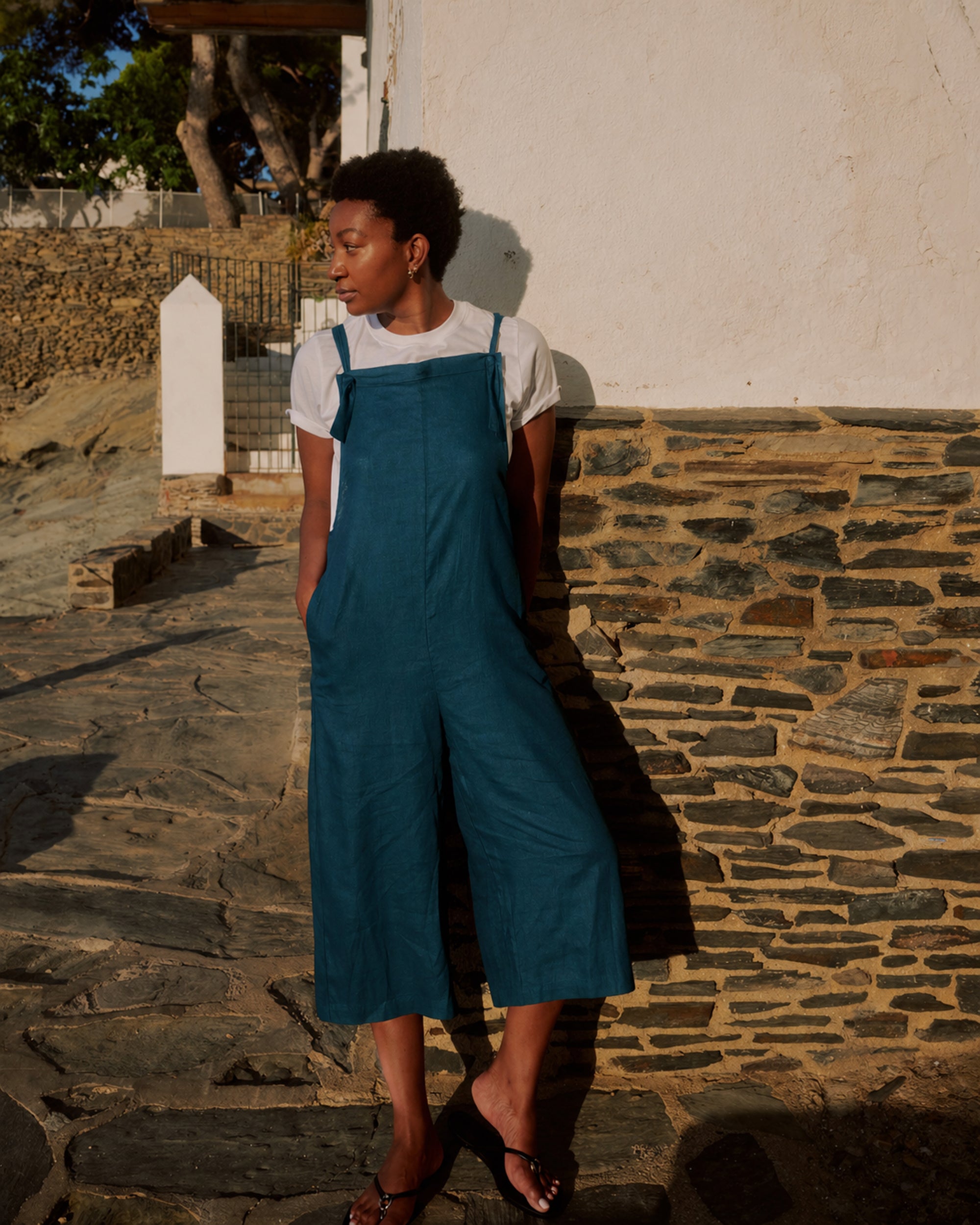 Kora Linen Overalls - Ink Blue | Plus Size & Straight Size Women's Fashion | Universal Standard