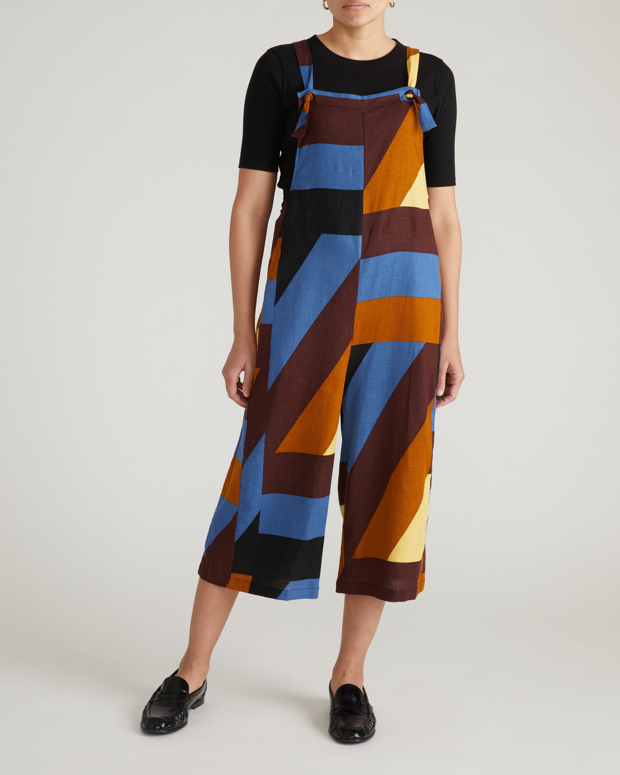 Kora Linen Overalls - Beach Ombra Print | Plus Size & Straight Size Women's Fashion | Universal Standard